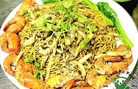 Tôm Sú Rang Sốt Nấm Tươi Với Mì Efu 1KG